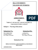 Impact of Social and Economic Changes in Education