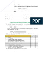 Solid Waste Management General Information: (Manila Bayanihan Form 2.2 Barangay DCF)