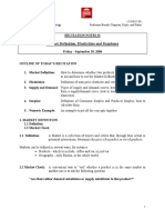 Market Definition, Elasticities and Surpluses