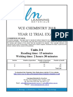 (VCE Chemistry) 2018 Lisachem Unit 34 Exam and Solutions