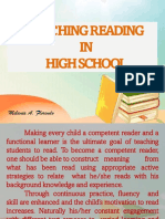 Teaching Reading in High School