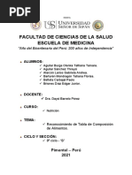 Tabla de Composición de Alimentos