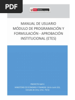 Modulo Programac. Form. Aprobacion Ppto. Institucional Etes