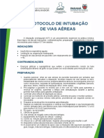 Protocolo de Intubaçãode Vias Aéreas