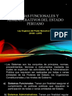 Sistemas Funcionales y Administrativos Del Estado Peruano