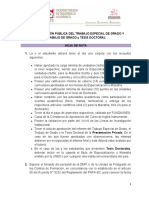 HOJA DE RUTA para La PRESENTACION PÚBLICA Del TEG TDG Y TG - II2021