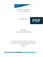 Fase 2 Organización - Estadisctica y Probalidad