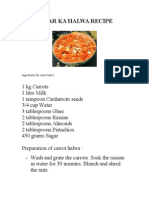 Gajar Ka Halwa Recipe