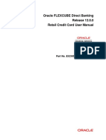 User Manual Oracle FLEXCUBE Direct Banking Retail Credit Card