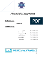 Best Way Cement Financial Analysis