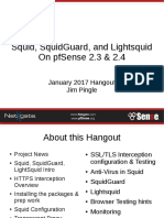 Squid, Squidguard, and Lightsquid On Pfsense 2.3 & 2.4: January 2017 Hangout Jim Pingle