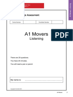 Young Learners Movers Sample Papers 2018 Vol1