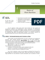 CpScI 101 - MODULE 2 - Lessons 1-3 - Plant Nutrition