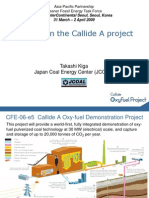 Update On The Callide A Project: Takashi Kiga Japan Coal Energy Center (JCOAL)