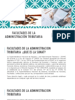 Facultades de La Administración Tributaria