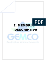 Memoria Descriptiva