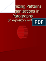 Recognizing Patterns of Organizations in Paragraphs