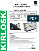 Kirloskar: Diesel Generating Sets KG82W / KG82WS