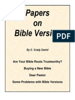 Papers On Bible Versions