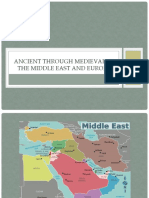 Ancient Through Medieval in The Middle East and Europe