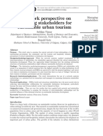 2008 Seldjan Timur, Donald Getz - A Network Perspective On Managing Stakeholders For Sustainable Urban Tourism