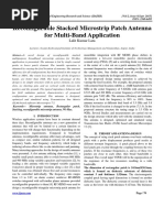 Reconfigurable Stacked Microstrip Patch Antenna For Multi-Band Application