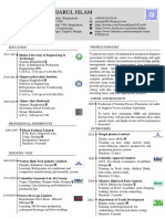 CV of Manjarul Islam