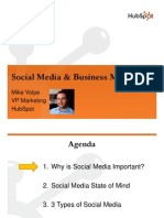 Social Media & Business Marketing: Mike Volpe VP Marketing G Hubspot