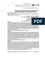 O Estágio Supervisionado Na Formação de Professores Como Espaço-Tempo de Reflexão Sobre e Na Prática