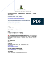 Apostila para Guarda Municipal Da Prefetura de Campina Grande PB 2011