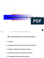 C Stoichiometry of Formulas and Equations