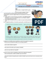 FICHA DIA 4 - S 36 MATEMATICA 2do Grado