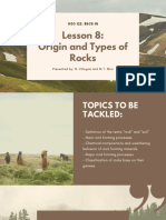 Geology - Lesson 8 - Origin and Types of Rocks