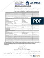 Certificado de Calidad Conlogyc SRL