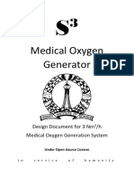 Medical Oxygen Generator: Design Document For 3 NM /H Medical Oxygen Generation System