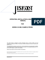 Operating, Installation & Maintenance Manual FOR Series 210 MK - Ii Sample Probe