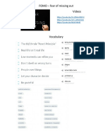 FOMO - Fear of Missing Out Videos