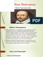 William Shakespeare: Brief Introduction