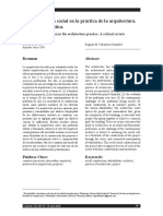 La Construcción Social en La Práctica de La Arquitectura. Una Revision Crítica