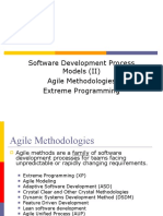 Software Development Process Models (II) Agile Methodologies Extreme Programming