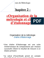 Chapitre 2 Organisation de Métrologie Et Chaîne D'étalonnage