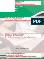 O Planejamento de Aulas de Educação Física para Os Anos Finais Do Ensino Fundamental - Educação Física Licenciatura Semestre 6º Reg e 5º Flex