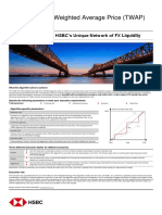 HSBC FX Time-Weighted Average Price (TWAP) Algorithm: Innovative Access To HSBC's Unique Network of FX Liquidity