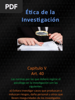 Ética de La Investigación