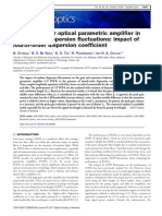 One-Pump Fiber Optical Parametric Amplifier in