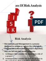 Techniques of Risk Analysis