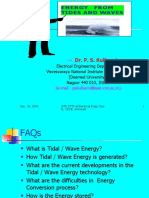 Dr. P. S. Kulkarni: Energy From Tides and Waves