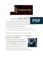 Definición Deheurística