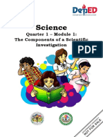 Science: Quarter 1 - Module 1: The Components of A Scientific Investigation