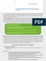 Critérios para Revisão de Lâminas de Extensão Do Sangue